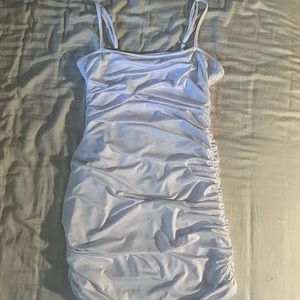White Stretchy Bodycon Dress! Bought for bachelorette and did not wear. Size L
